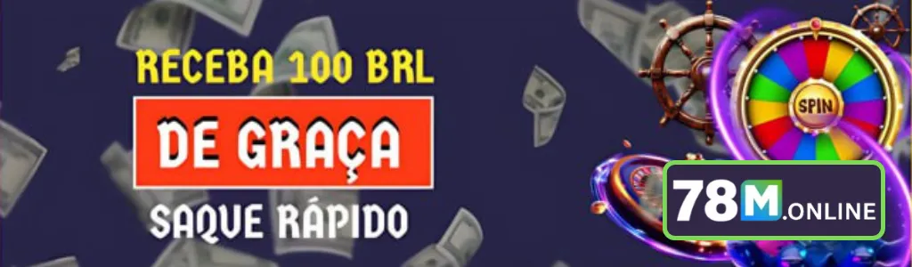 Banner de promoções no 78M cassino