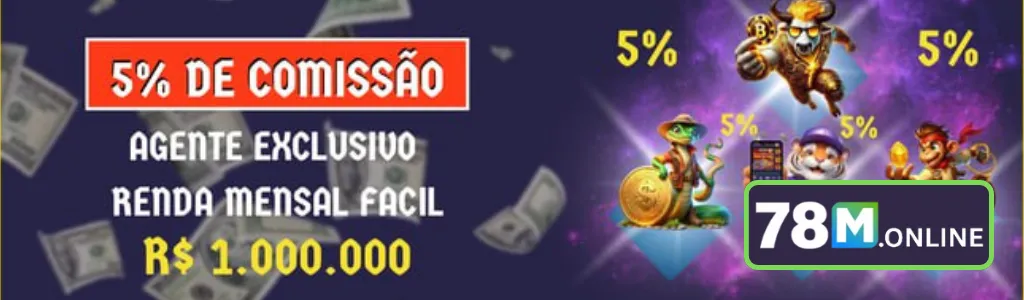 Banner de promoções no 78M cassino