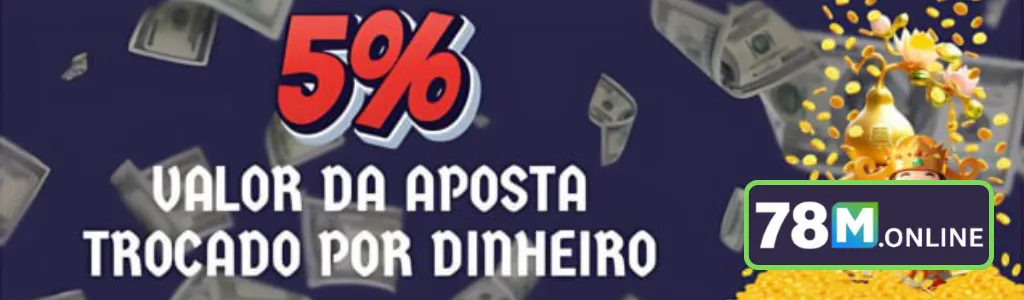 Promoção 50% de valor extra nas apostas no 78M cassino